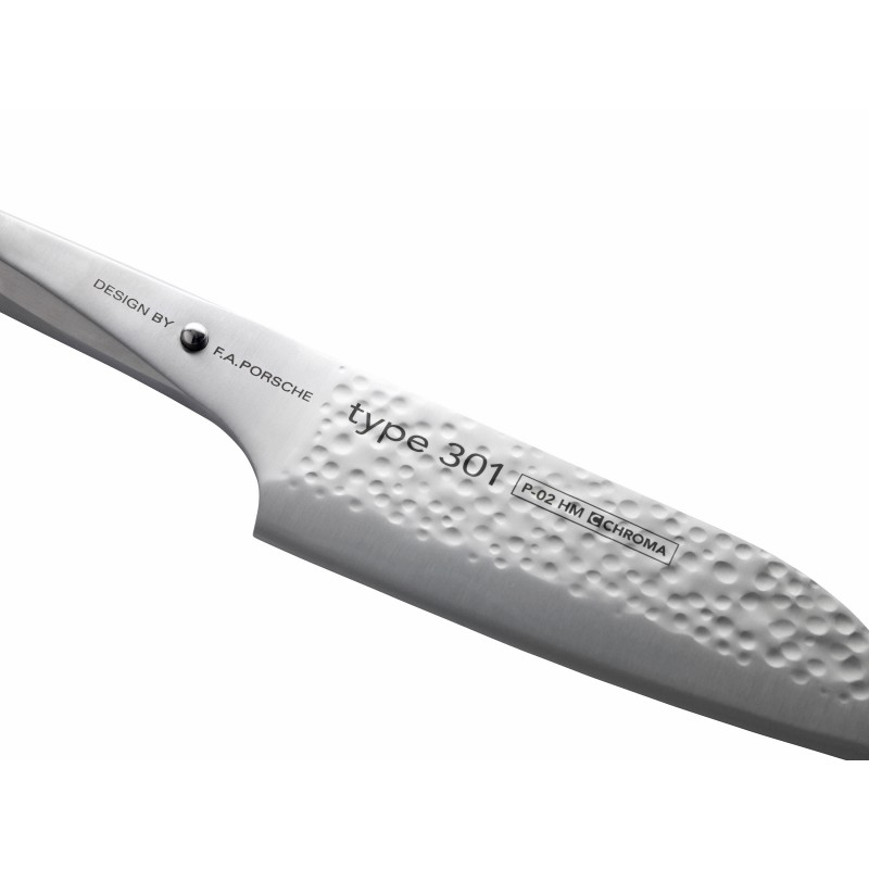 Chroma Type 301 - Gehämmertes Santoku 17,8 cm