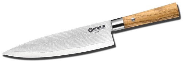 Böker Damast Olive großes Kochmesser 21 cm - 130441DAM