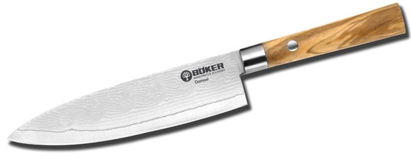 Böker Damast Olive Kochmesser 15 cm - 130439DAM