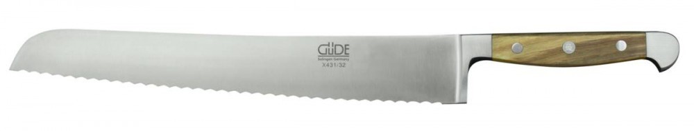 Güde Alpha Olive - großes Brotmesser in Geschenkbox - *KF-7431/32