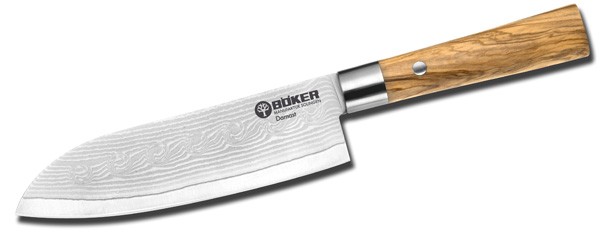 Böker Damast Olive Santoku 17 cm - 130437DAM