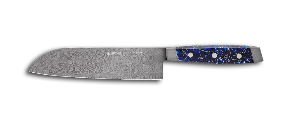 Felix Solingen First Class DAMASKUS blue line - Santoku 18 cm - 876003