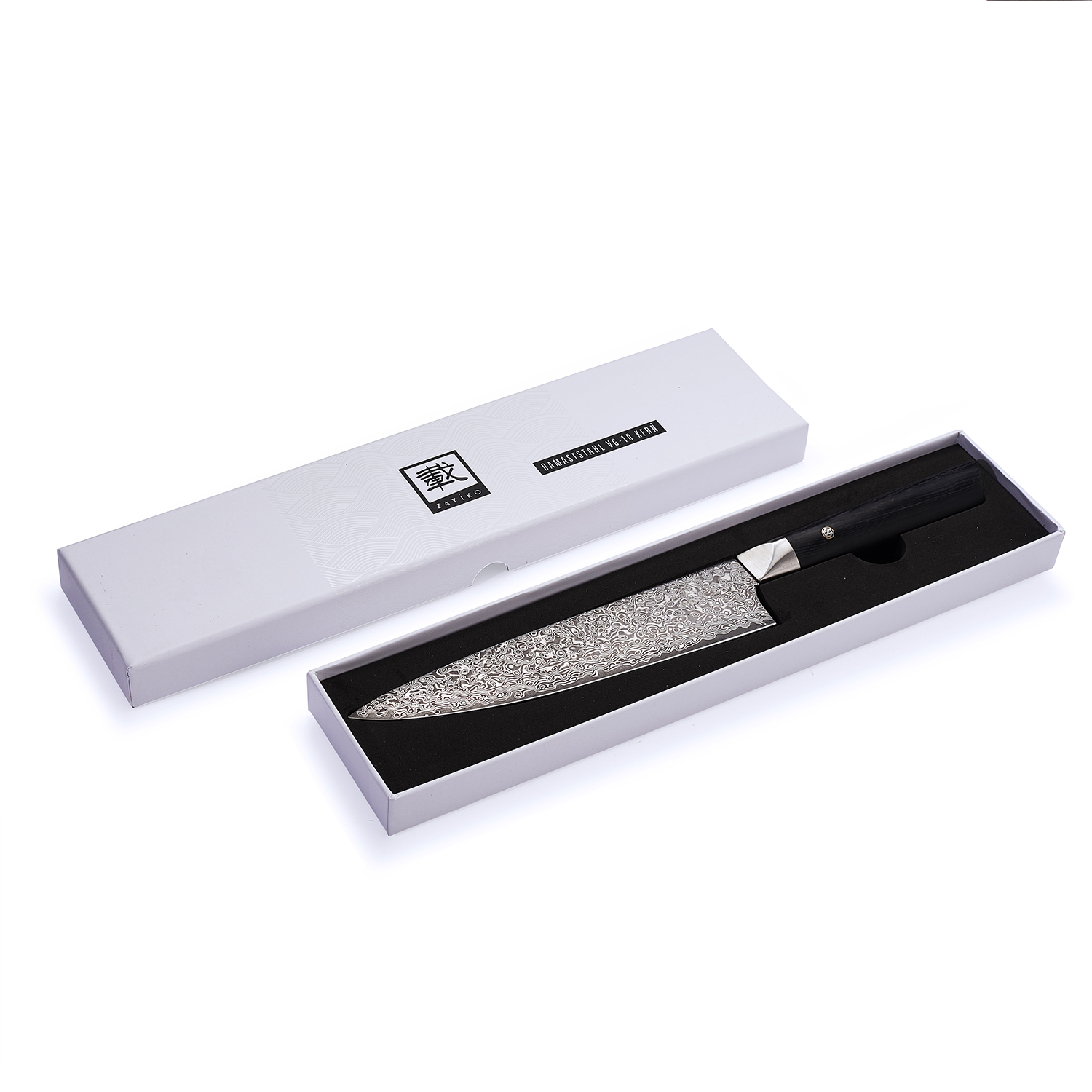 Zayiko Damastmesser Black Edition Chefmesser 20,5 cm - 1DM-CHE-BLA