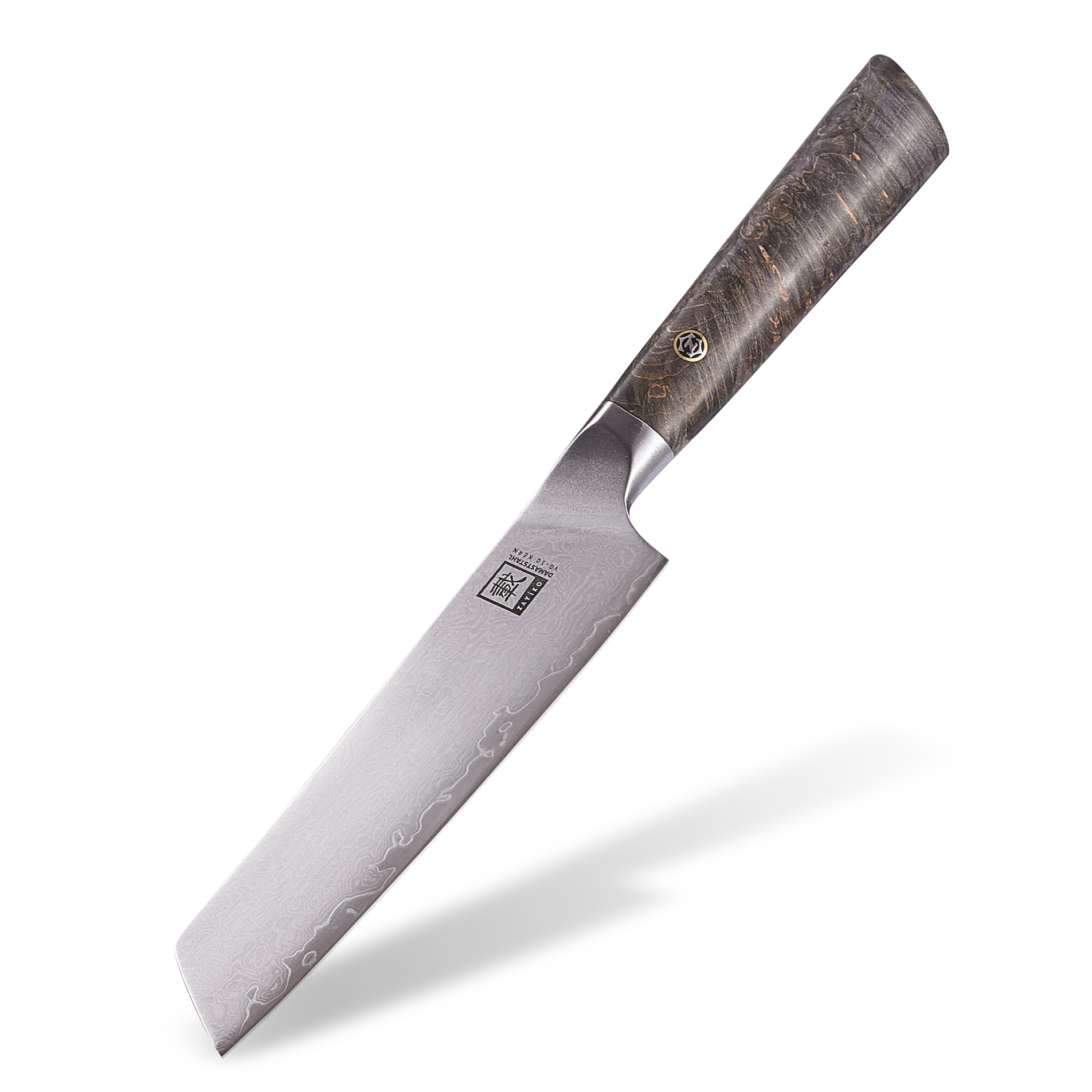 Zayiko Damastmesser Allzweckmesser mit Holzbox "Profi Serie" 12,5 cm - 1DM-ALL-JUN