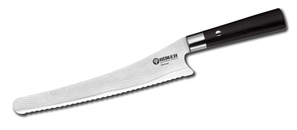 Böker Damast Black Brotmesser 23 cm - 130423DAM