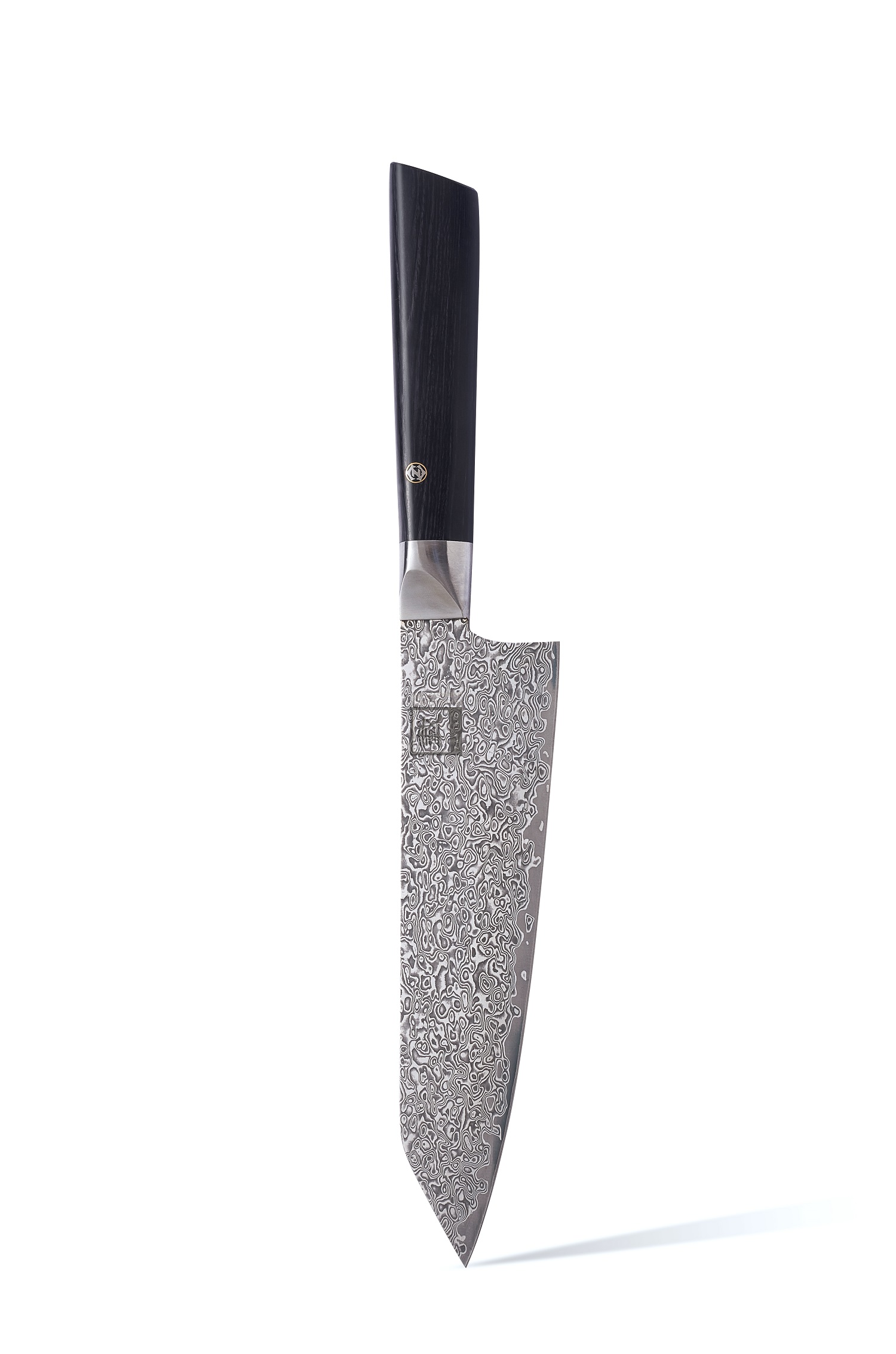 Zayiko Damastmesser Black Edition Neues Chefmesser 19 cm - 1DM-JAP-BLA